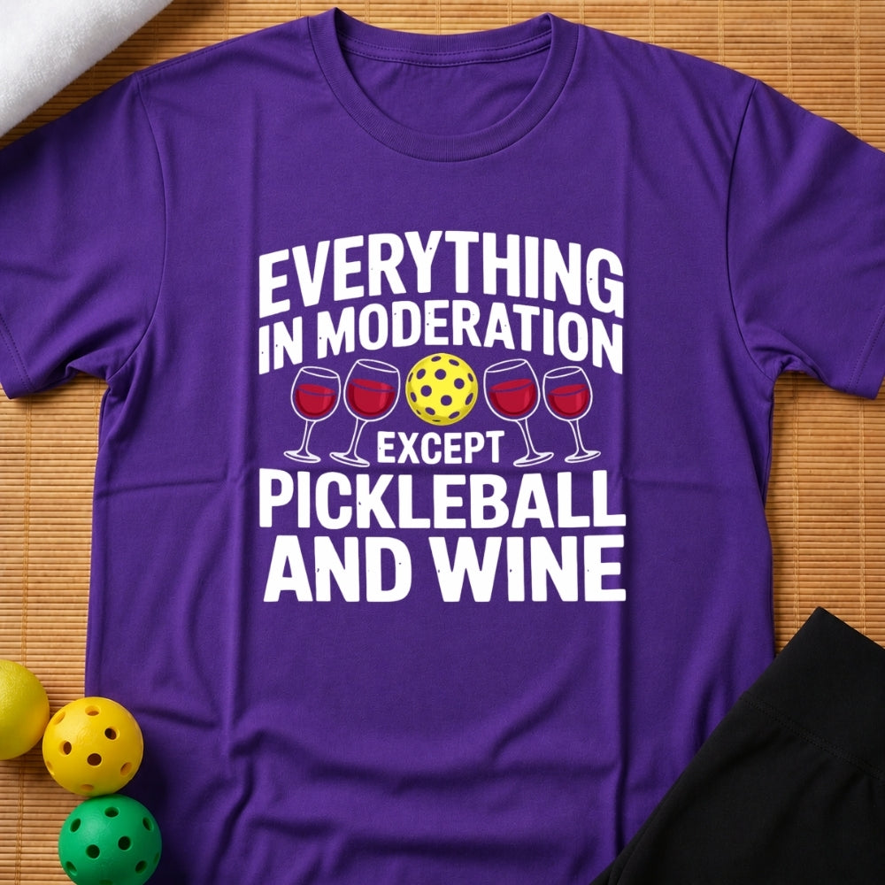 Wine & Pickleball T-Shirt