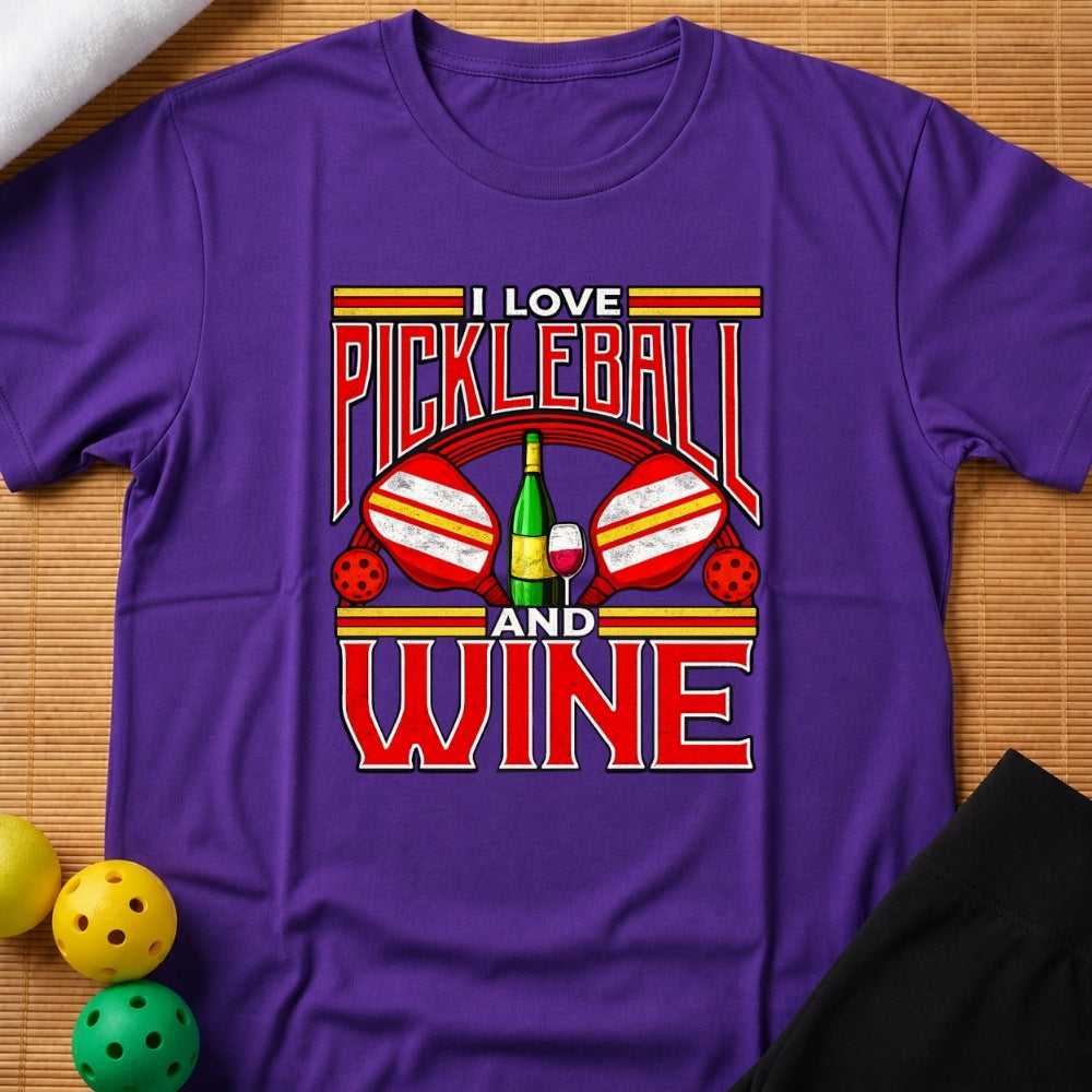 Pickleball Wine T-Shirt