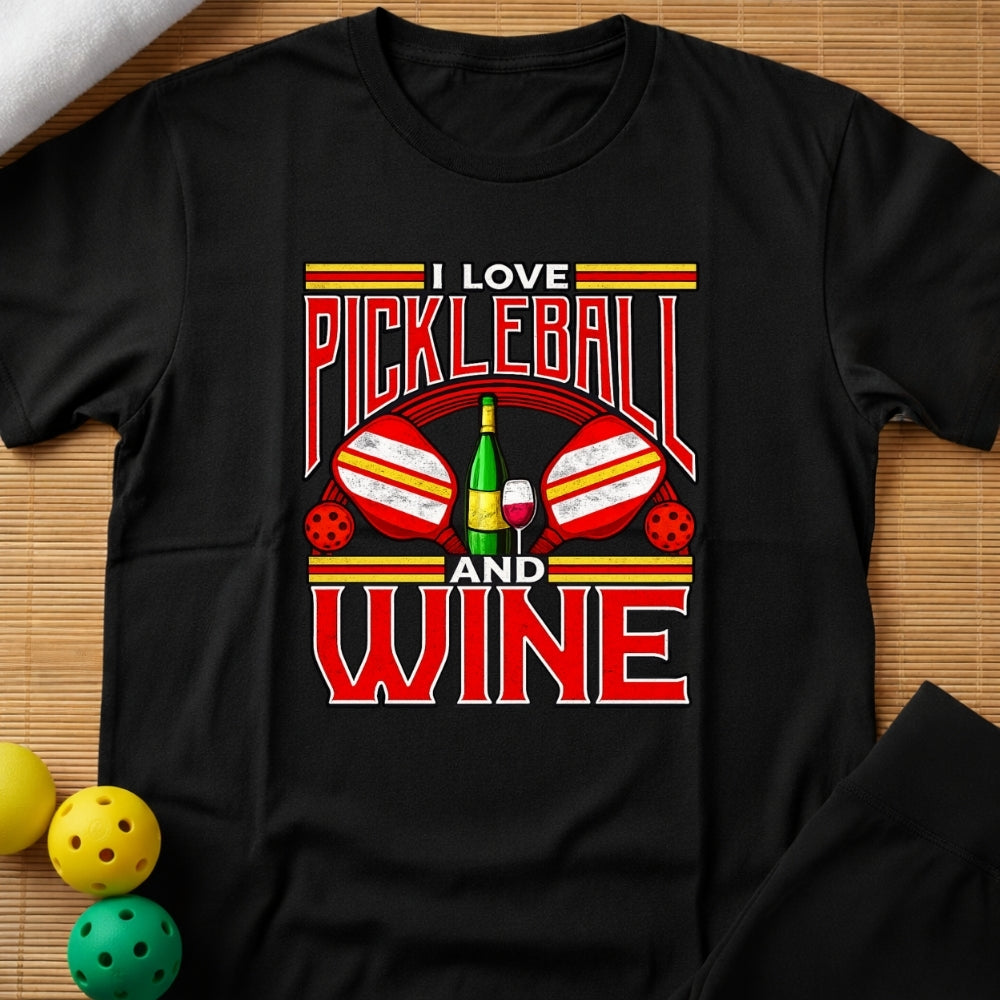 Pickleball Wine T-Shirt