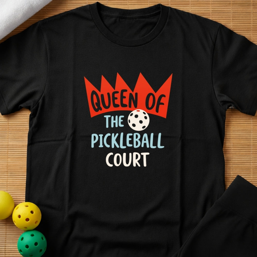 Funny Women's Queen Of Pickleball T-Shirt
