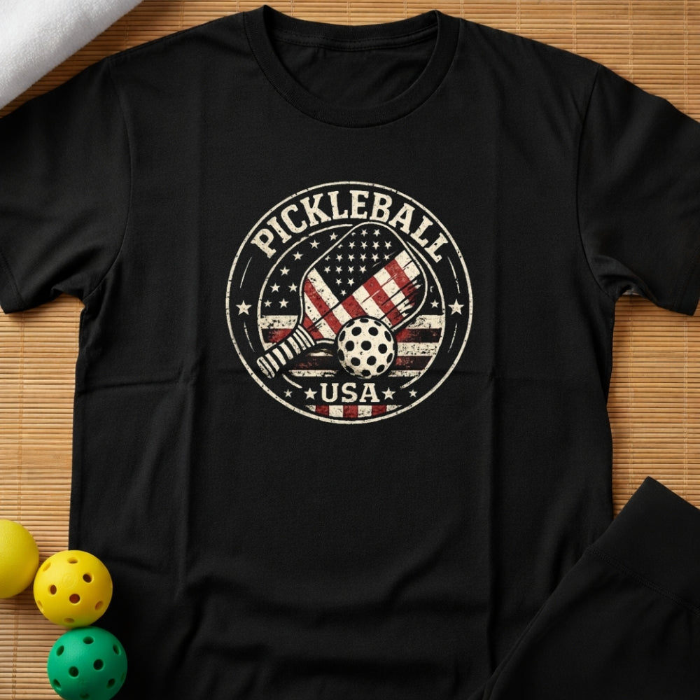 Patriotic Pickleball T-Shirt (C)