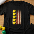 American Flag Pickleball T-Shirt (C)