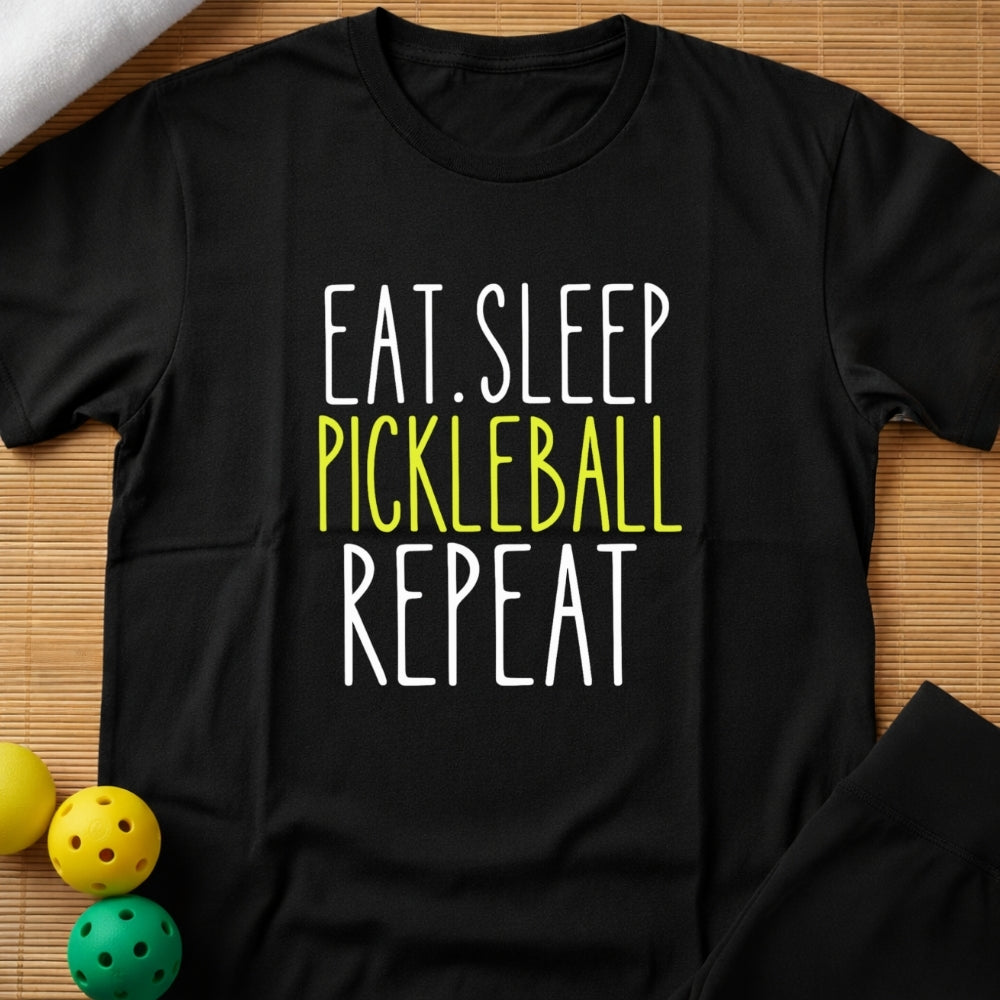 Eat Sleep Pickleball Repeat T-Shirt