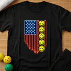 American Flag Pickleball T-Shirt (A)