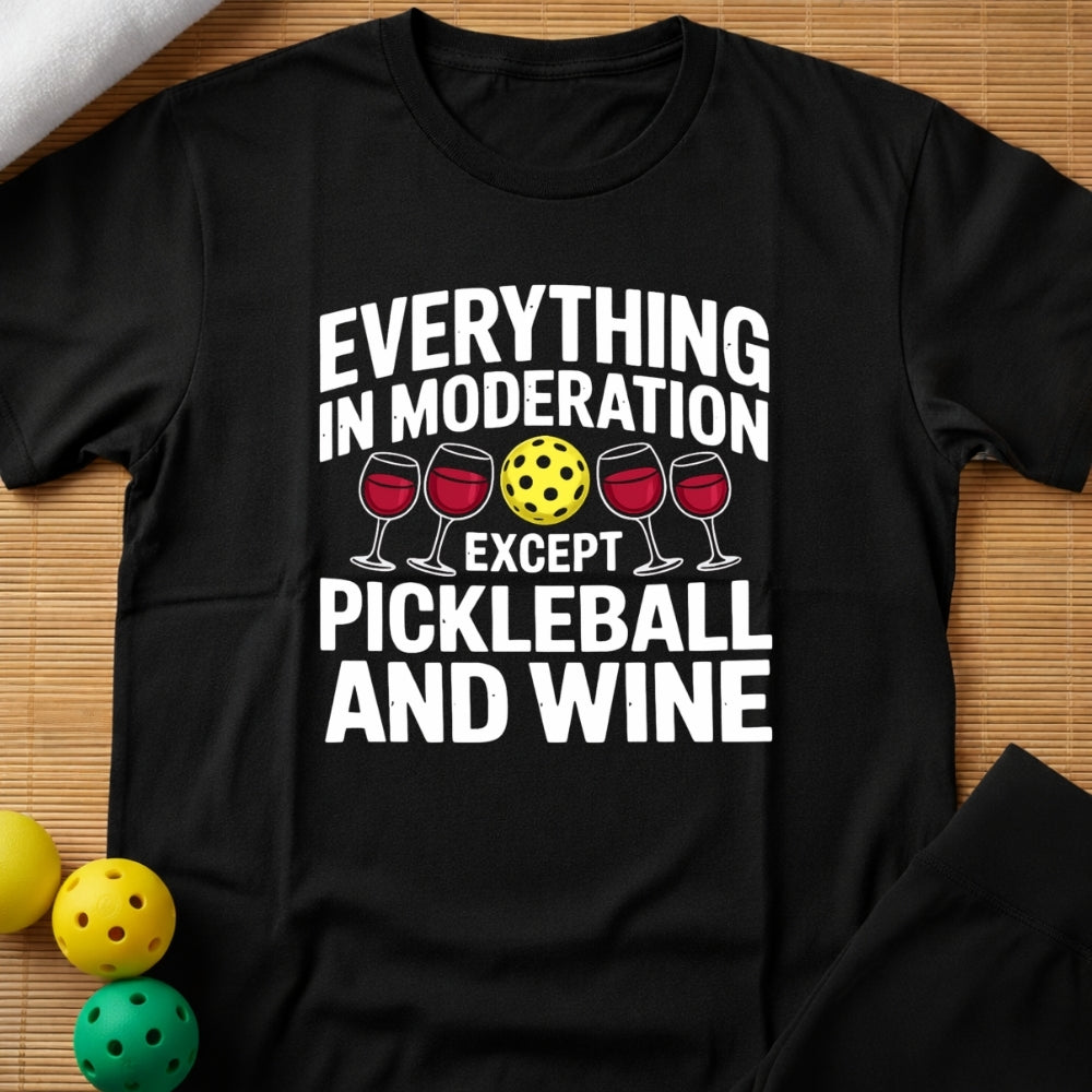 Wine & Pickleball T-Shirt