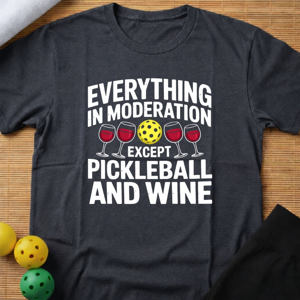 Wine & Pickleball T-Shirt