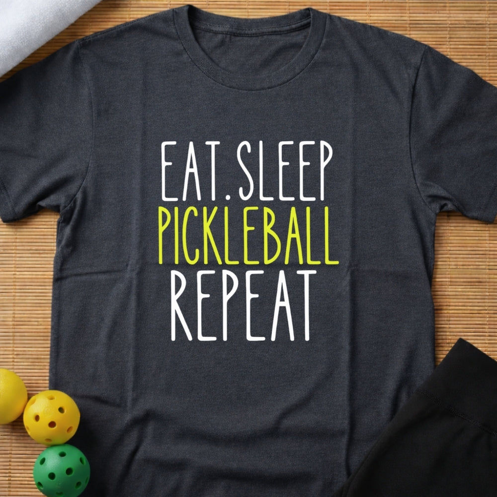 Eat Sleep Pickleball Repeat T-Shirt