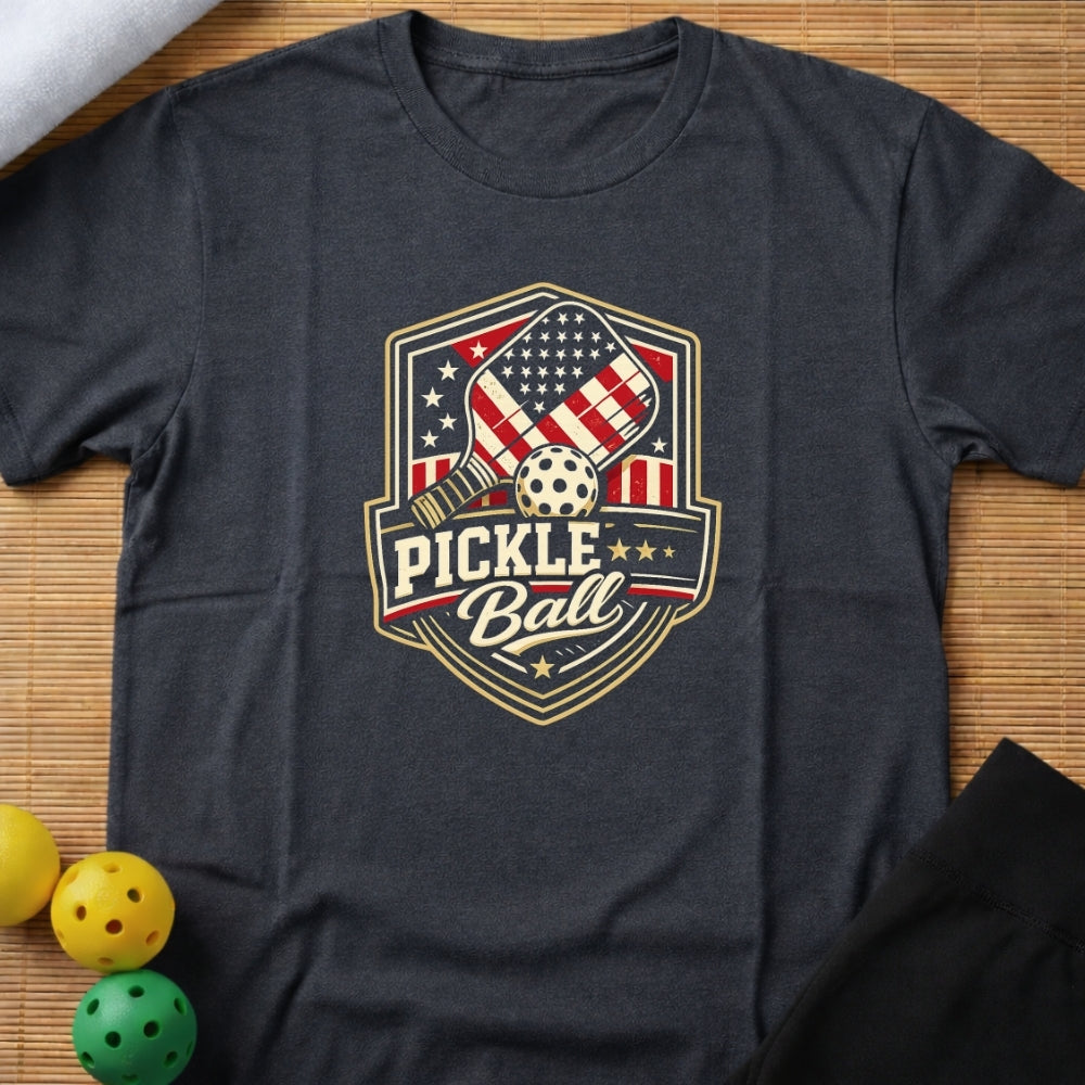 Patriotic Pickleball T-Shirt (E)