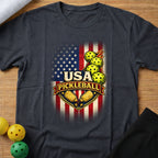 American Flag Pickleball T-Shirt (E)