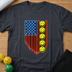 American Flag Pickleball T-Shirt (A)