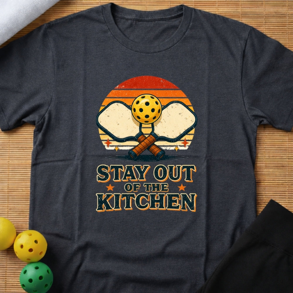 Stay Out Of The Kitchen Pickleball T-Shirt (D)