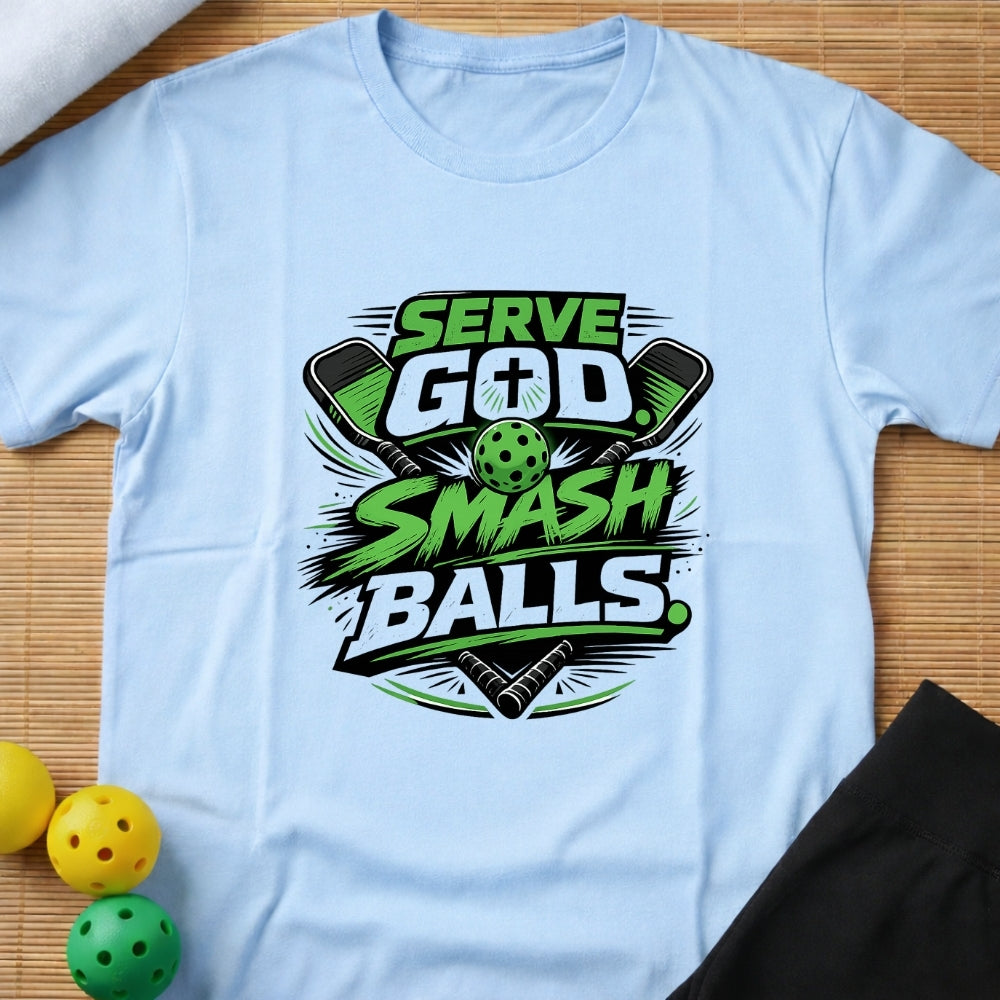 Serve God Smash Balls T-Shirt