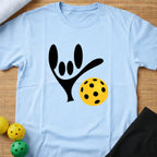 ASL Sign Language Love Pickleball T-Shirt