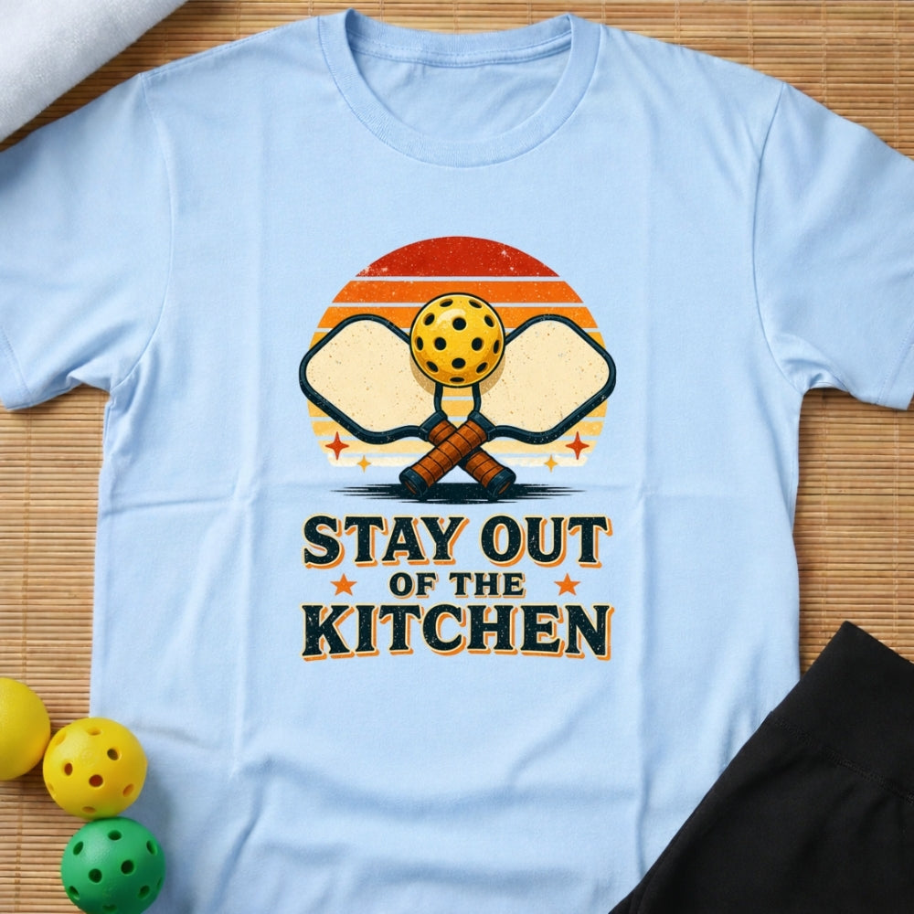 Stay Out Of The Kitchen Pickleball T-Shirt (D)