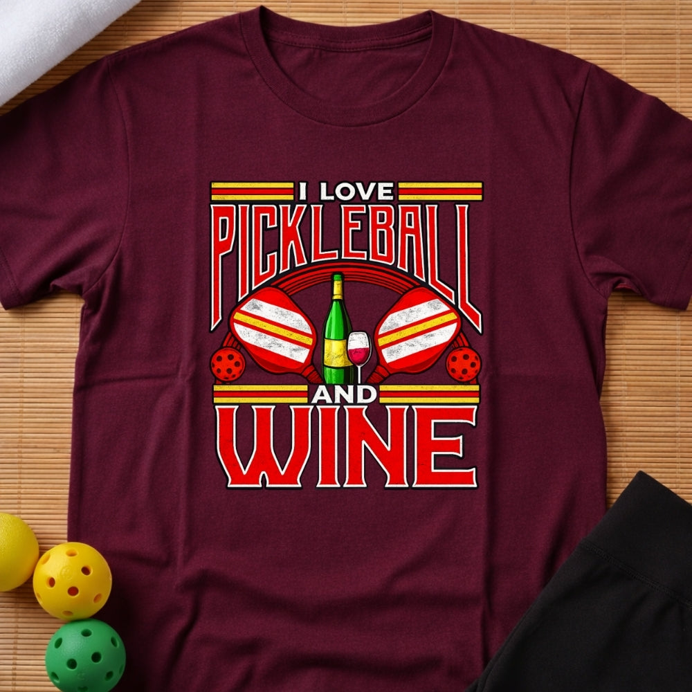 Pickleball Wine T-Shirt