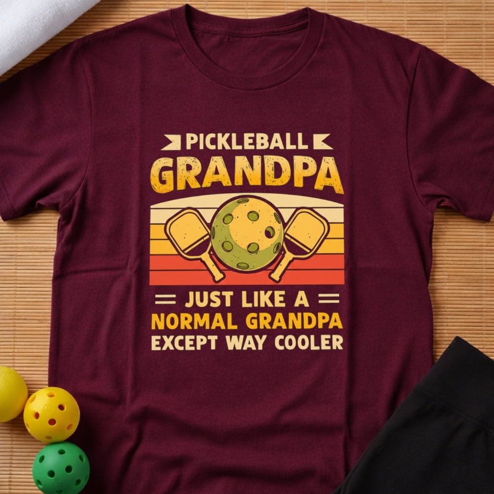 Cool Pickleball Grandpa T-Shirt