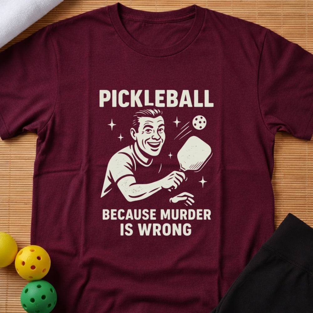 Funny Murder Is Wrong T-Shirt
