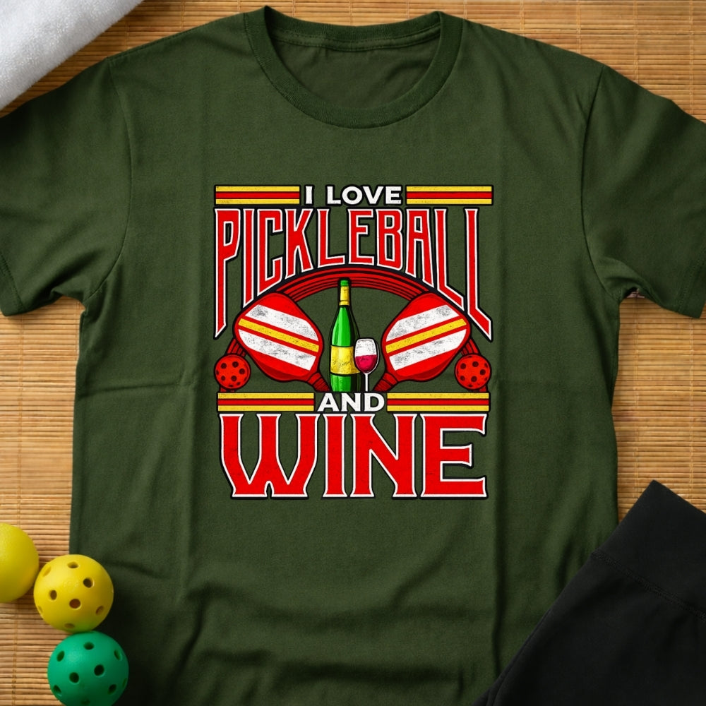 Pickleball Wine T-Shirt