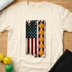 American Flag Pickleball T-Shirt (B)