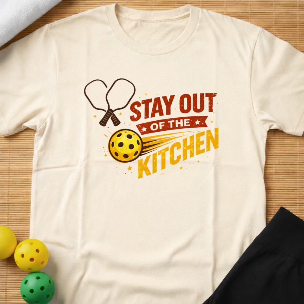 Stay Out Of The Kitchen Pickleball T-Shirt (A)