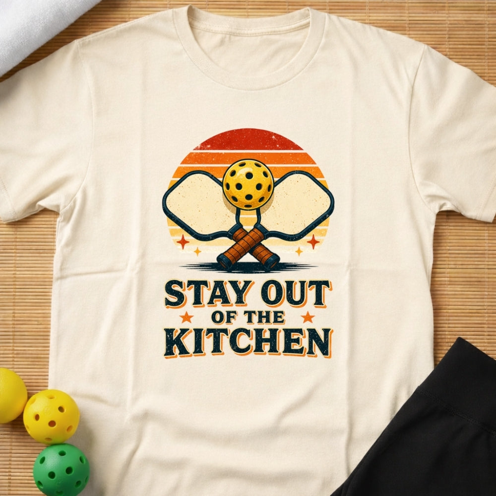 Stay Out Of The Kitchen Pickleball T-Shirt (D)