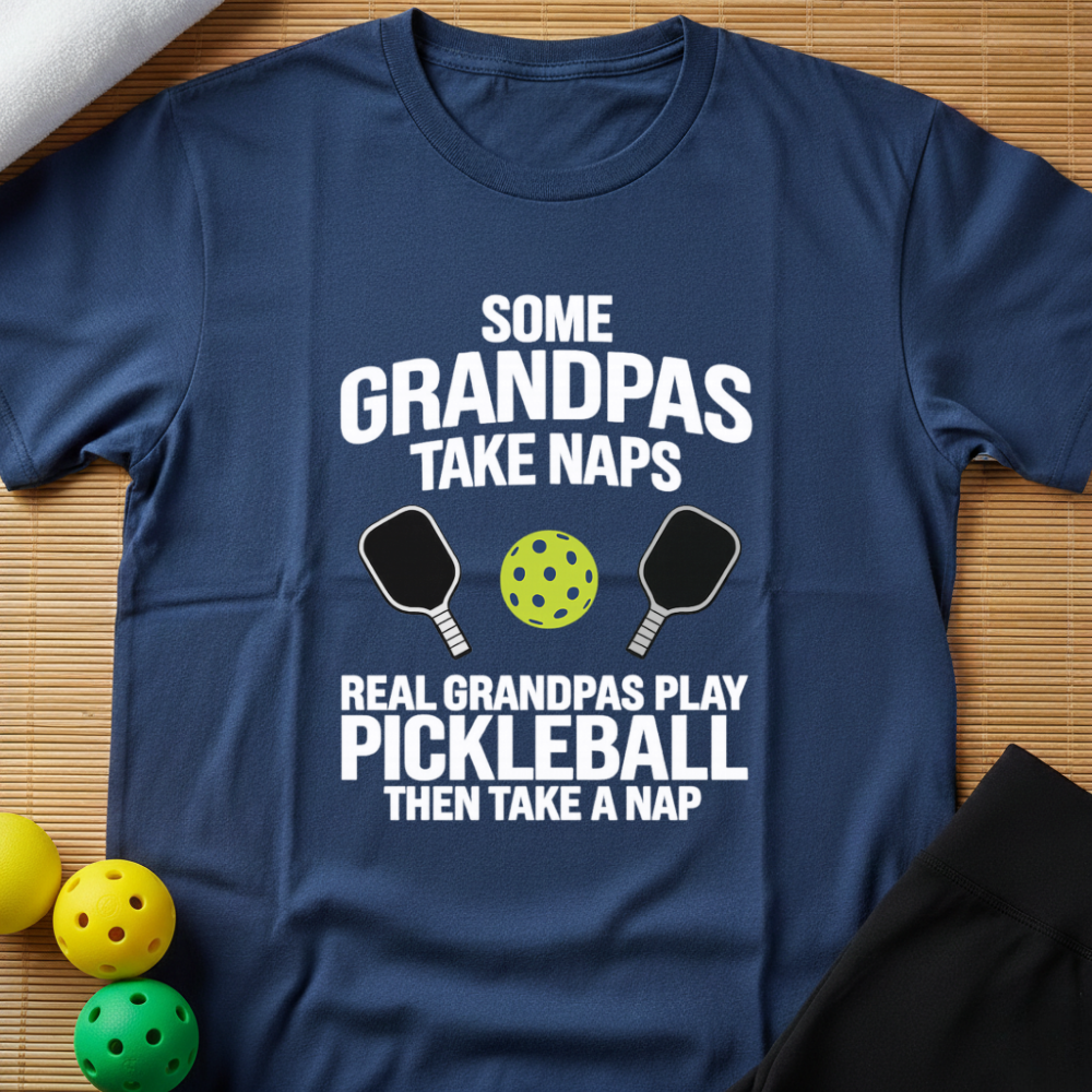 Real Grandpas Play Pickleball T-Shirt