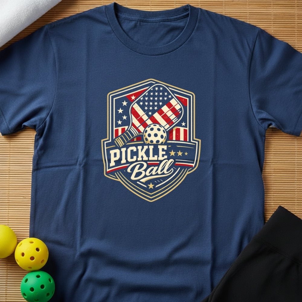 Patriotic Pickleball T-Shirt (E)