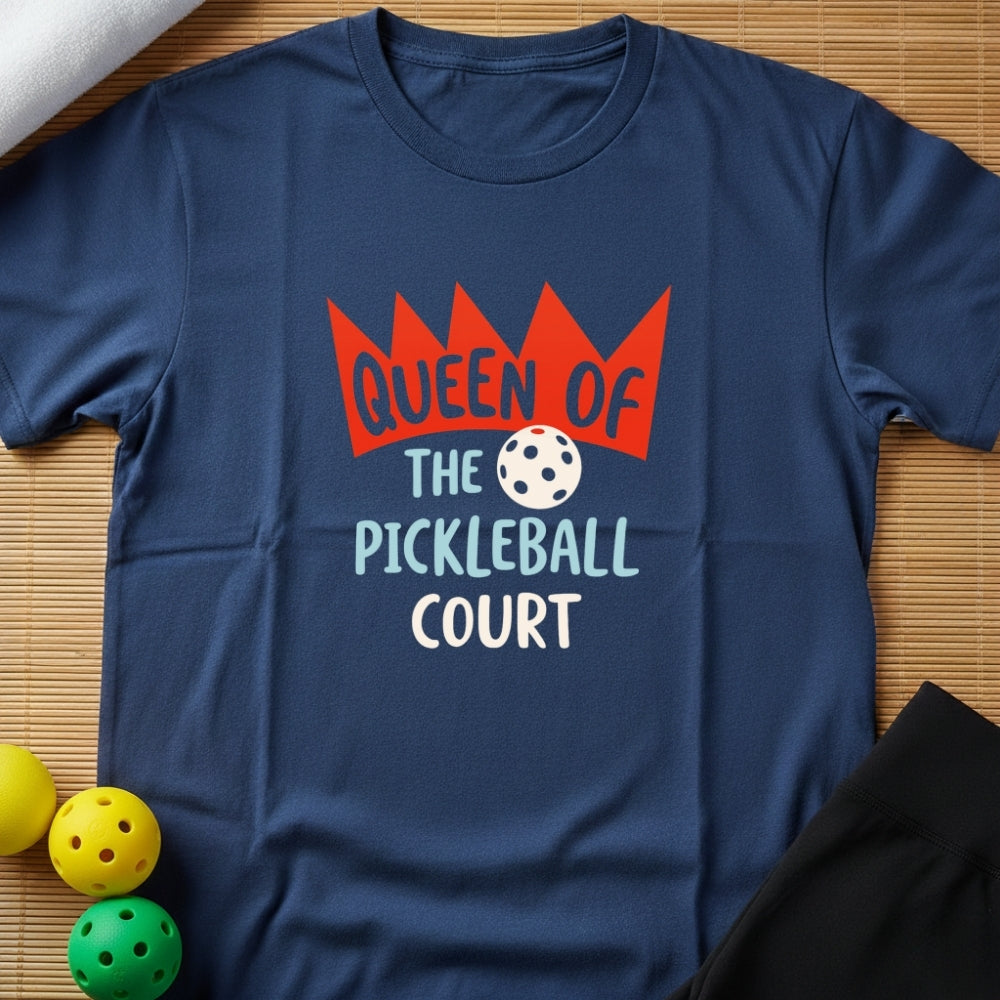 Funny Women's Queen Of Pickleball T-Shirt