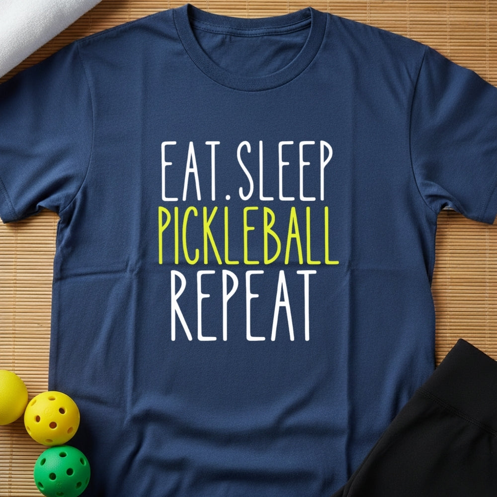 Eat Sleep Pickleball Repeat T-Shirt