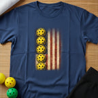 American Flag Pickleball T-Shirt (C)