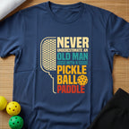 Funny Old Man Pickleball Paddle T-Shirt