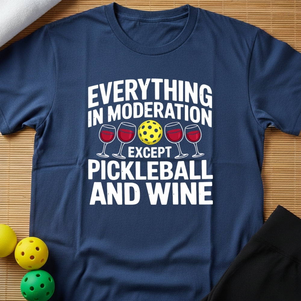 Wine & Pickleball T-Shirt