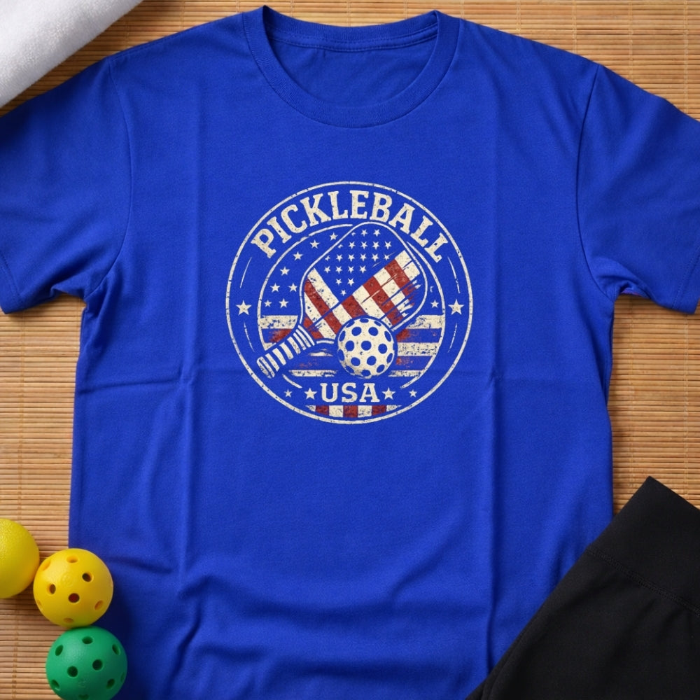 Patriotic Pickleball T-Shirt (C)