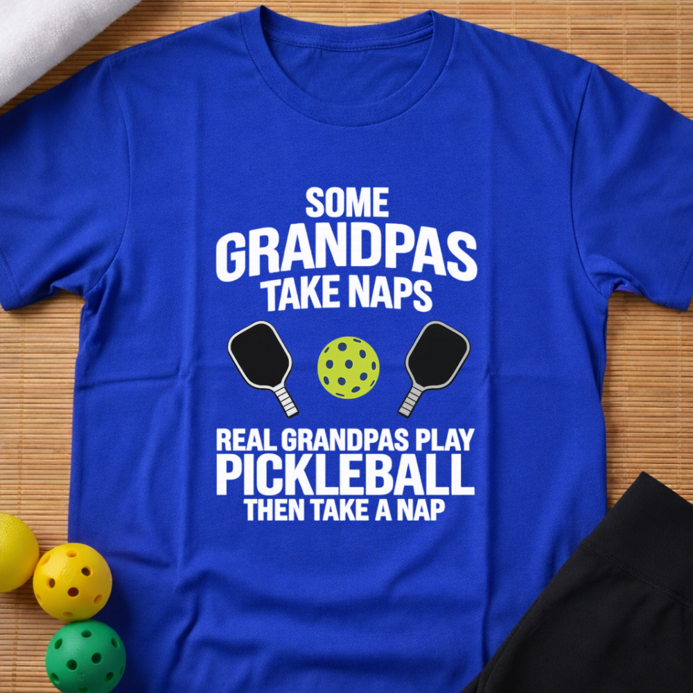 Real Grandpas Play Pickleball T-Shirt