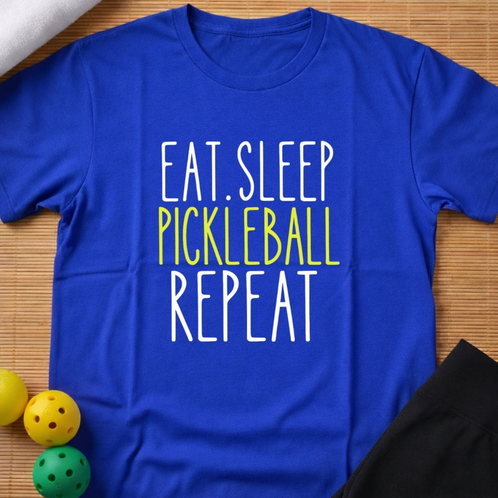Eat Sleep Pickleball Repeat T-Shirt