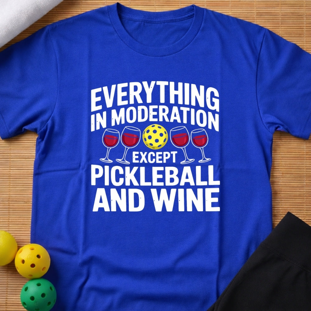 Wine & Pickleball T-Shirt