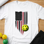 American Flag Pickleball T-Shirt (D)